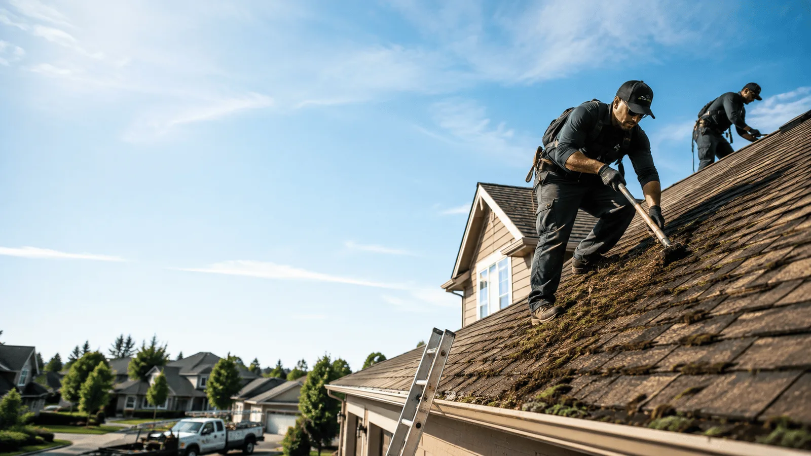Roof Moss Removal in Odin, IL near me